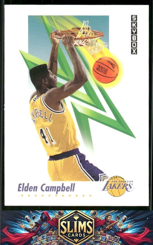 1991-92 SkyBox Los Angeles Lakers Elden Campbell #133 Rookie