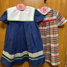 Vintage Handmade Girl s Dresses Set Of 2 Approximately Size 5/6
