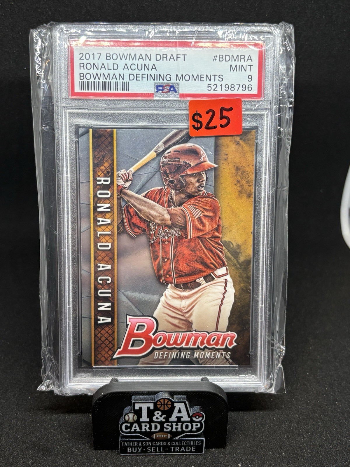 2017 Bowman Draft Ronald Acuna Defining Moments RC Mint PSA 9