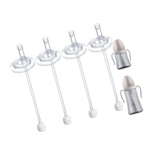 4Pcs Replacement Weighted Straws for GROSMIMI, Silicone Gravity Ball Straw Re...