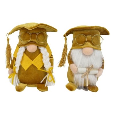 Graduation Season Gnome Doctorial Hat Face less Doll School Graduation Gift