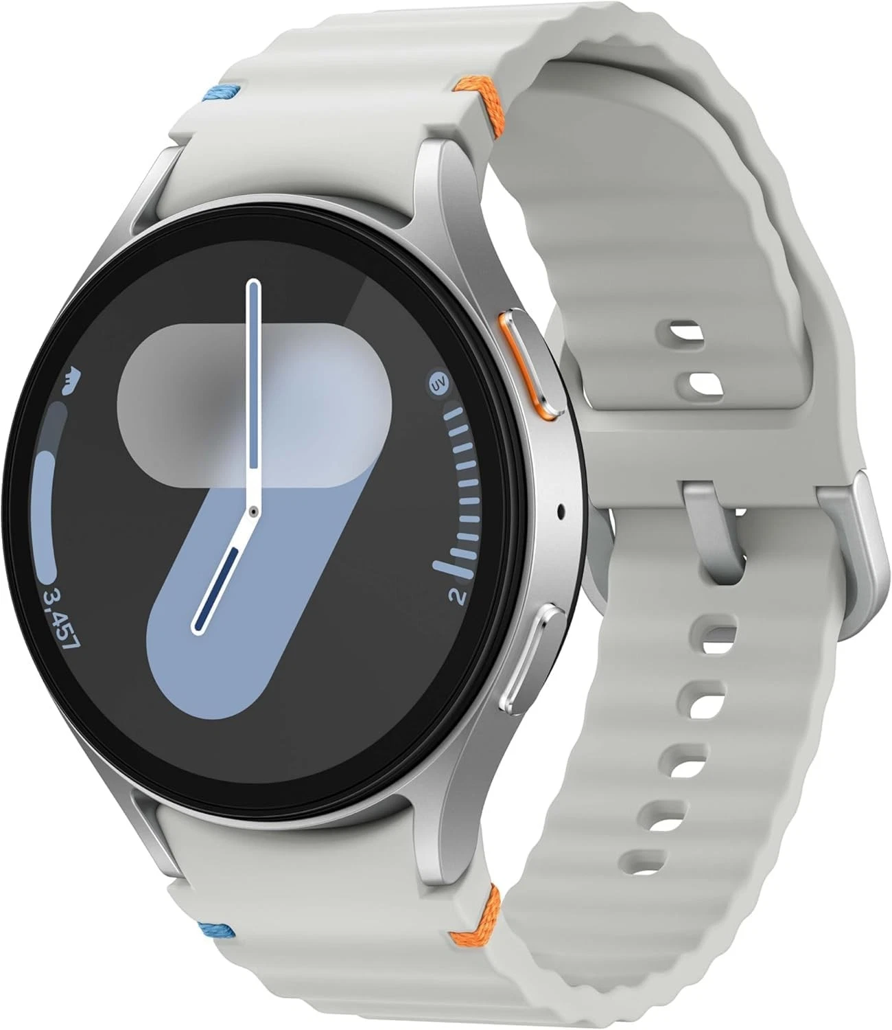 (Wi-Fi + Bluetooth) Samsung Galaxy Watch 7 44mm Silver Sport Band - OPEN BOX