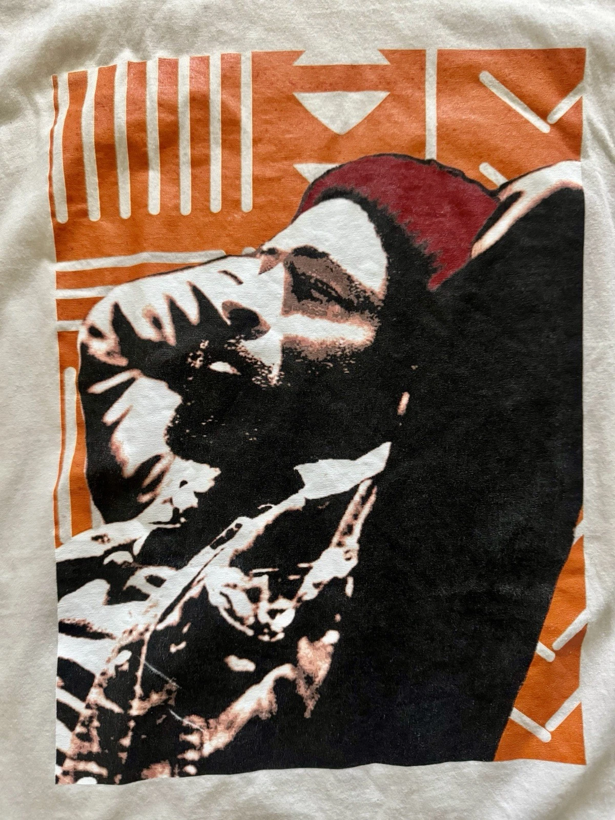 GLIDAN MARVIN GAYE “WHAT'S GOING ON” GRAPHIC PHOTO T-SHIRT BEIGE MENS XXL