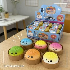 2pc Dumpling Squishy Mystery Box Fidget Stress Relief Toy Gift Kids Adults