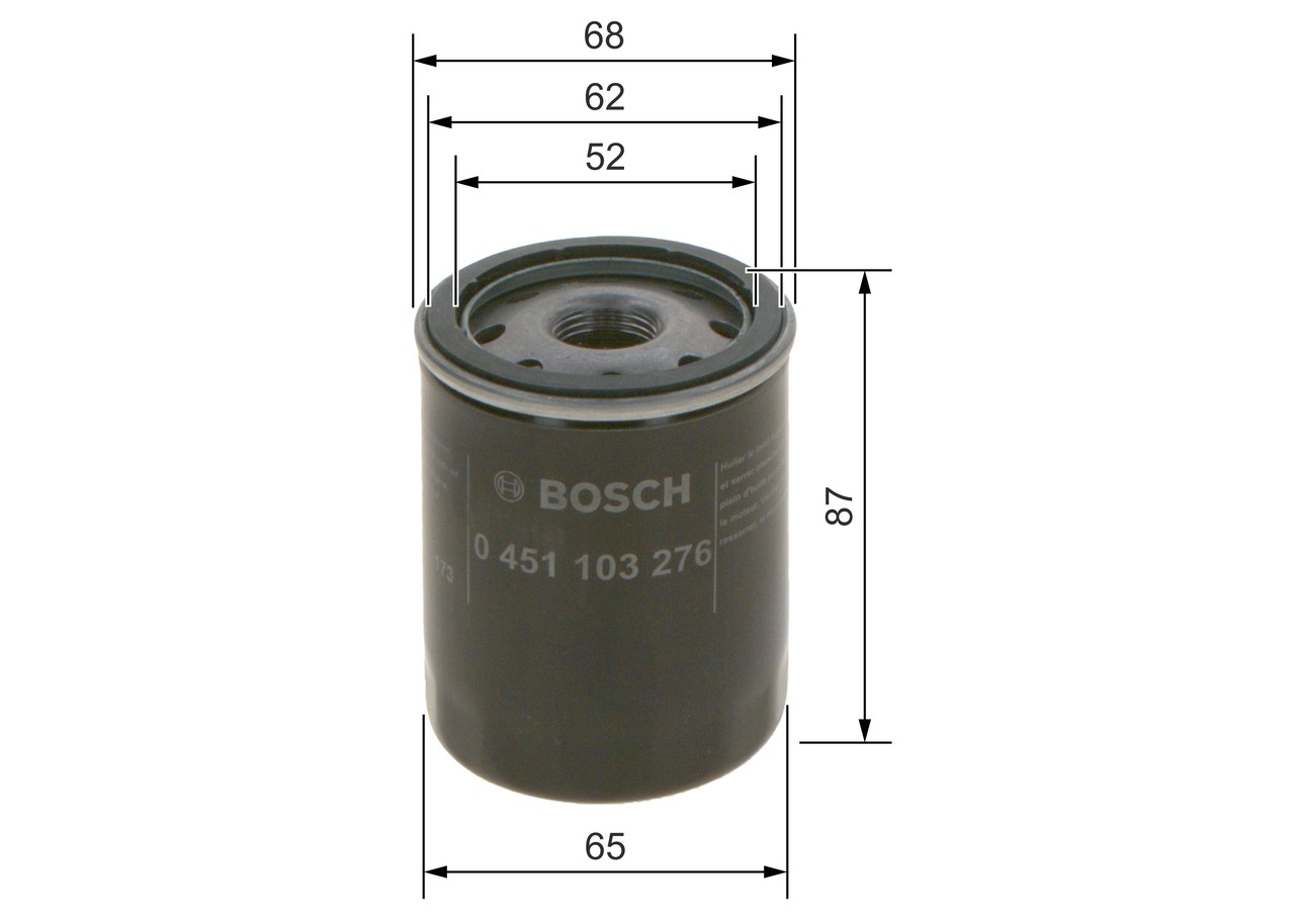 Bosch Oil Filter 0 451 103 276 for Toyota Opa 00-05 - Image 76