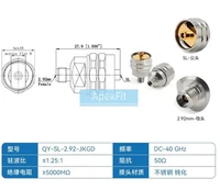 1P 2.92mm/F SL/M for ROHDE & SCHWARZ Spectrum Analyzers FSV40 Adaptor Connector
