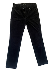 Y2K Talbots Corduroy Pants Women's 6 Black Flawless Five-Pocket Straight 90's