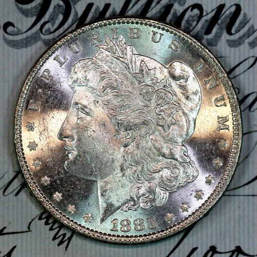 * 1883-P * SOLID+ GEM BU MS MORGAN SILVER DOLLAR * FROM ORIGINAL COLLECTION