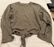 Varley Green Back Tie Pullover Sweatshirt Sz Small Excellent