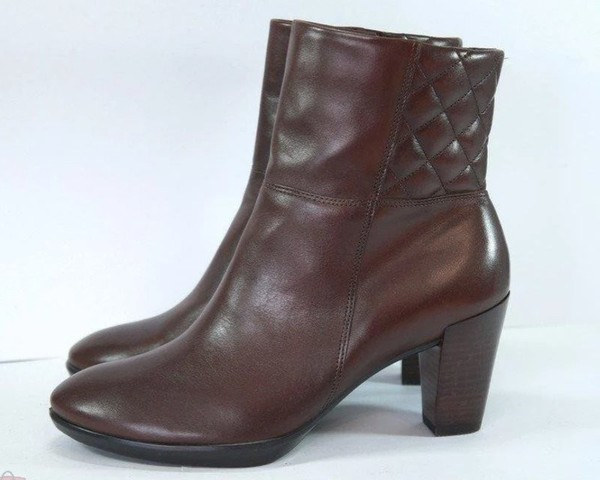 Women Ecco Ankle Boots Brown Leather 38