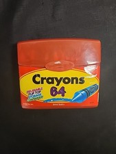 RoseArt 64 Crayons Plastic Flip Top Reusable ...