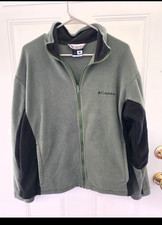 Columbia Men s Full Zip Fleece Jacket Green/B...