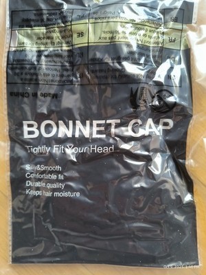 Satin Lined Sleep Cap Bonnet for Curly Hair and Braids Olive Green New In Packag
