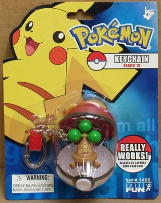 Basic Fun 1466 Pokémon ''Bonsly'' Series 13 Keychain NIP