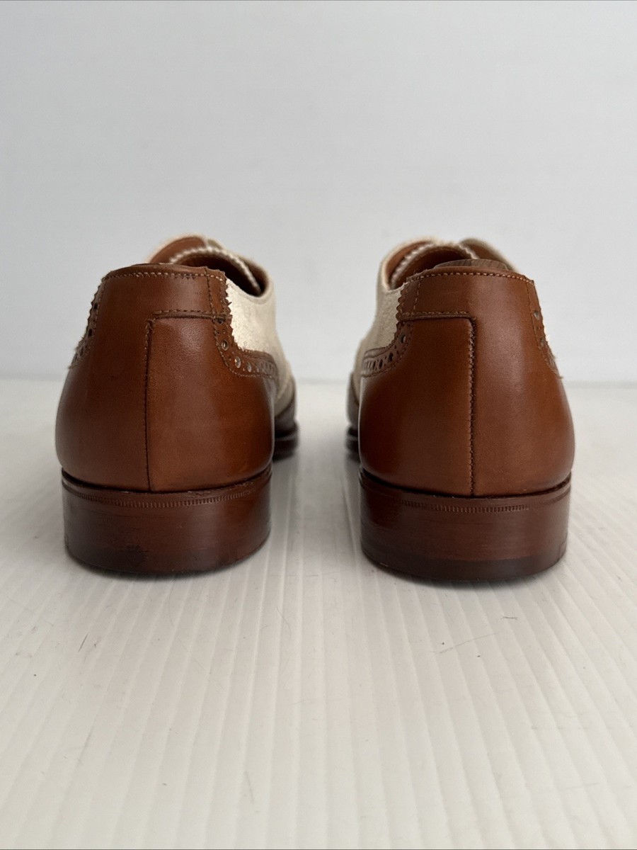 Polo Ralph Lauren Crockett & Jones Iconic Wingtip Brown White