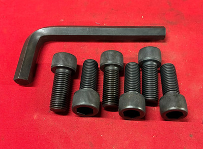 GOSHO SOCKET HEAD CAP SCREWS M16-2.0X35MM W/ 14MSCM435 ALLEN WRENCH (LOT OF 6)