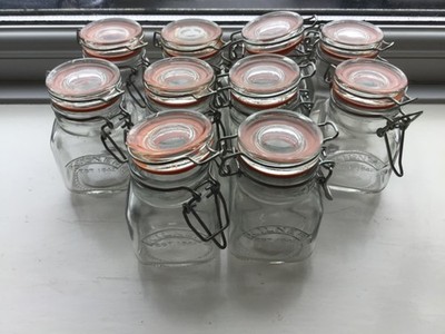 10 x Kilner Clip Top Runde Einmachgläser Luftdicht Lebensmittellagerung Gewürzgurken