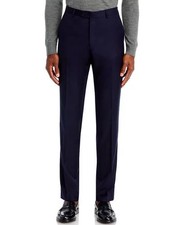 John Varvatos Men's Bedford Navy Flat Front Suit Pants 40 New 762066