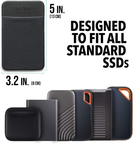 - Portable Hard Drive Sleeve for Laptop - SSD Solid State Drive - Reusable Adhes - Picture 3 of 7