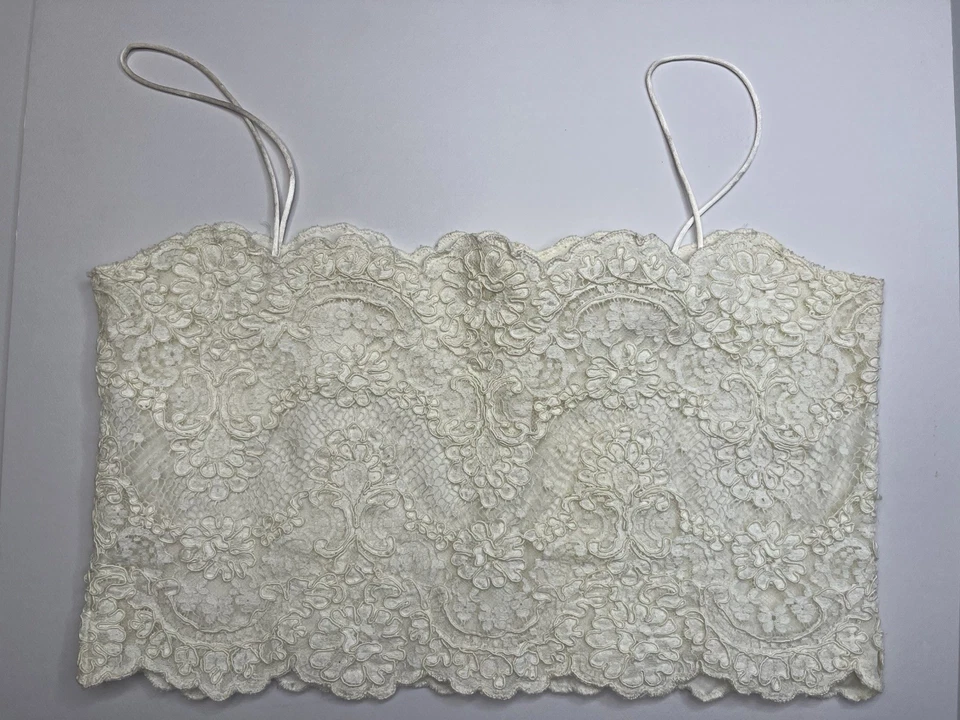 VTG Lace Womens Top BELGIAN BRUSSELS DUCHESSE POINT DE  LACE Handmade Small - Image 4 of 4