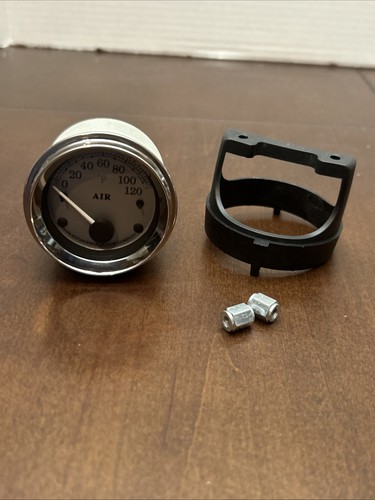 Genuine Harley OEM 04-13 Touring Silver Face Air Temperature Gauge 75166-01a
