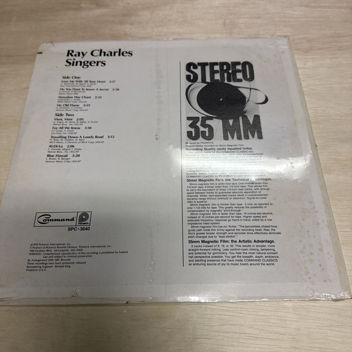 The Ray Charles Singers Command Performances SPC3640 New Sealed | eBay