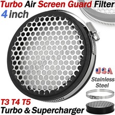 For T3 T4 T5 Turbocharger 4 Turbo Inlet Guard Screen Air Filter Stainless Steel