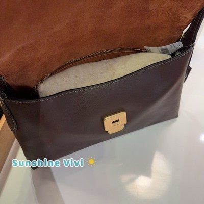 NWT Coach Chelsea Shoulder Bag 30 Brass maple grain Leather Cds58