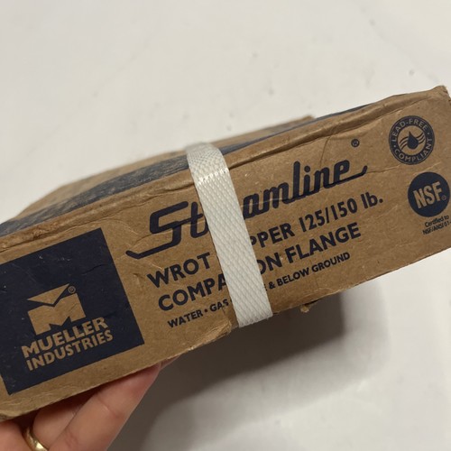NEW Mueller Streamline Wrot Copper 125/150 lb. Companion Flange 2-1/2" W 02746NL - Picture 4 of 8