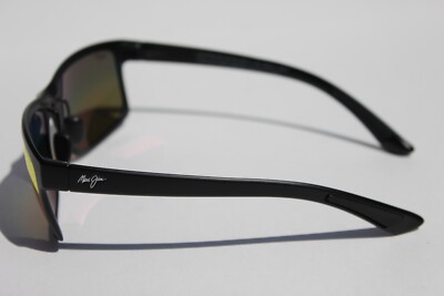 Maui Jim Manchester United Black Matte Frame/red Lens Pokowai Arch