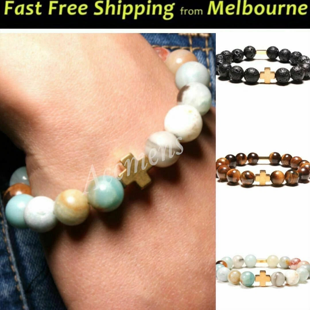 Lenny & Eva | Mexican Agate Gemstone Bracelets - Charlotte's Web  Monogramming & Gifts