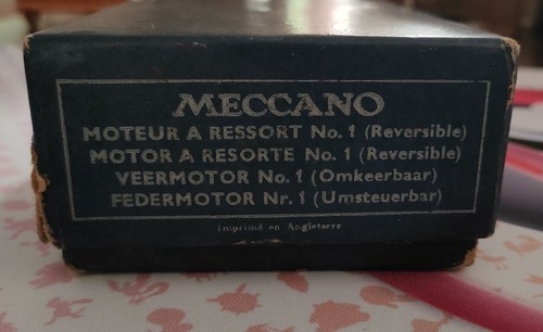 Meccano Motore n°1 Vintage