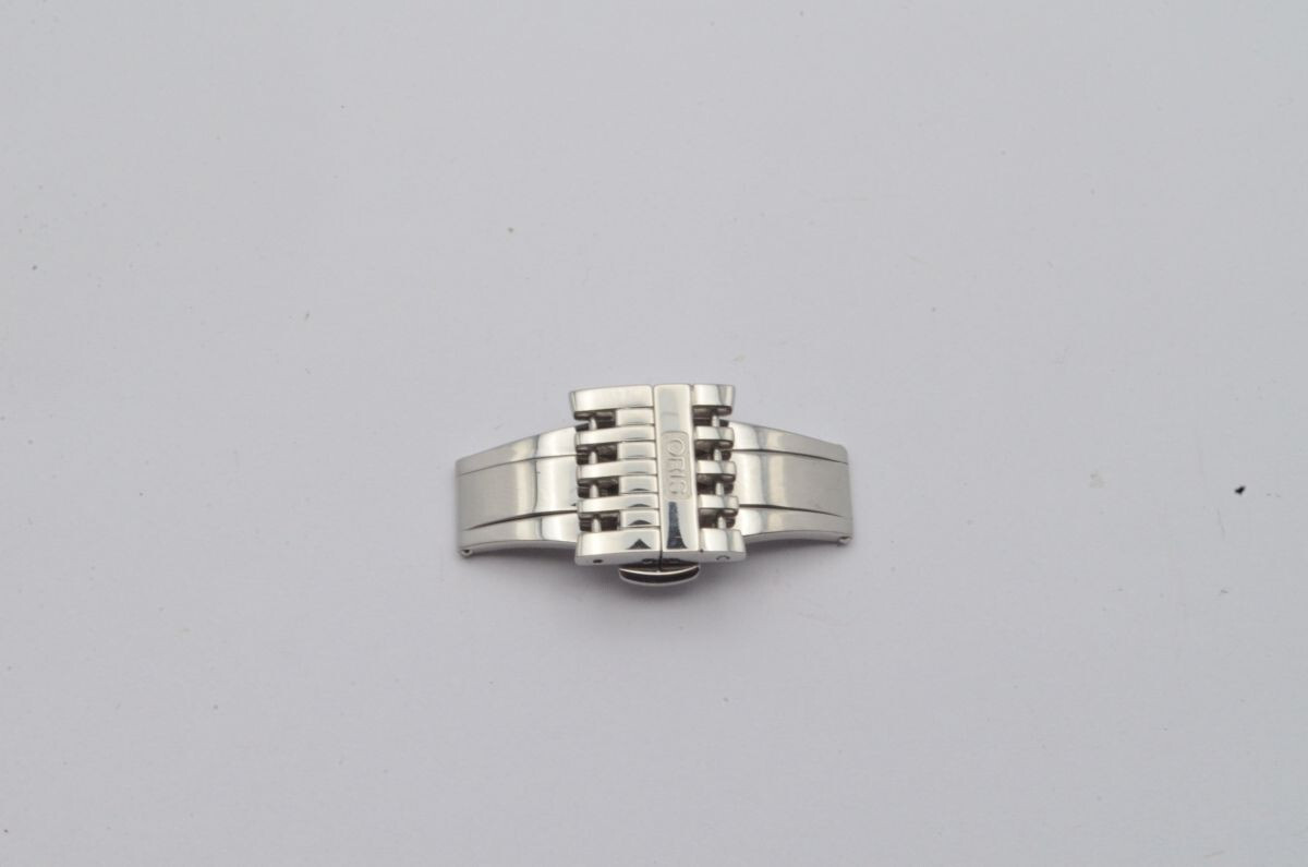 Oris Steel Folding Clasp 18mm Deployment Clasp Vintage Rare 2