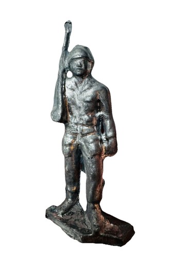 7 Vintage Miniature Pewter War Soldiers Infantry Musketeer - Picture 4 of 9