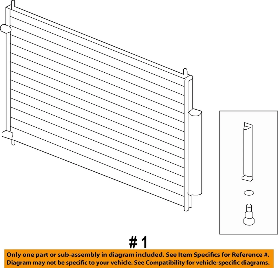 Condensador de aire acondicionado usado se adapta a: Acura Rl 2010 grado C Foto 4 de 4