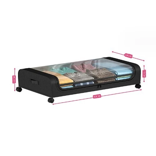 1/2/3/4Pcs Bed Rolling Storage Large Under Bed Contain Shoes Clothing Storage US - Picture 11 of 12