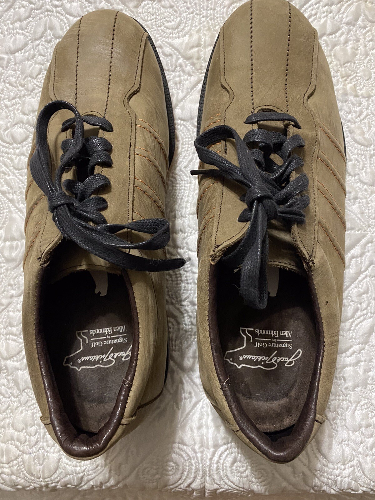 Allen Edmonds Golf Shoes Jack Nicklaus Signature Golf Mens Suede Brown