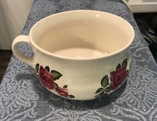 Vintage Lord Nelson Pottery Mug Soup Service Bowl Rose Pattern With Handle