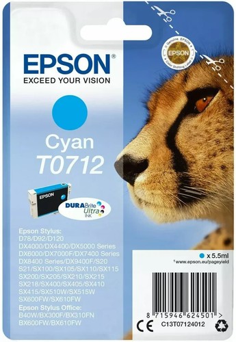 Genuine Epson T0711, T0712, T0713, T0714, T0715 Cheetah Ink Cartridges Lot - Picture 3 of 6