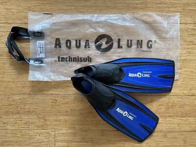 AQUA LUNG Caravelle Blue Met. 28/29 Size 10/11 BOY Flossen Schnorchelflossen