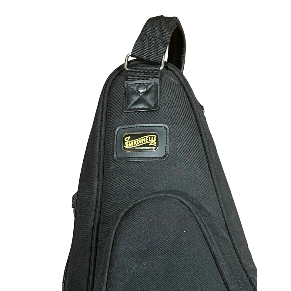 Estuche de saxofón alto Giardinelli saxo suave bolsa de concierto mochila de transporte acolchada sin usar Foto 2 de 4