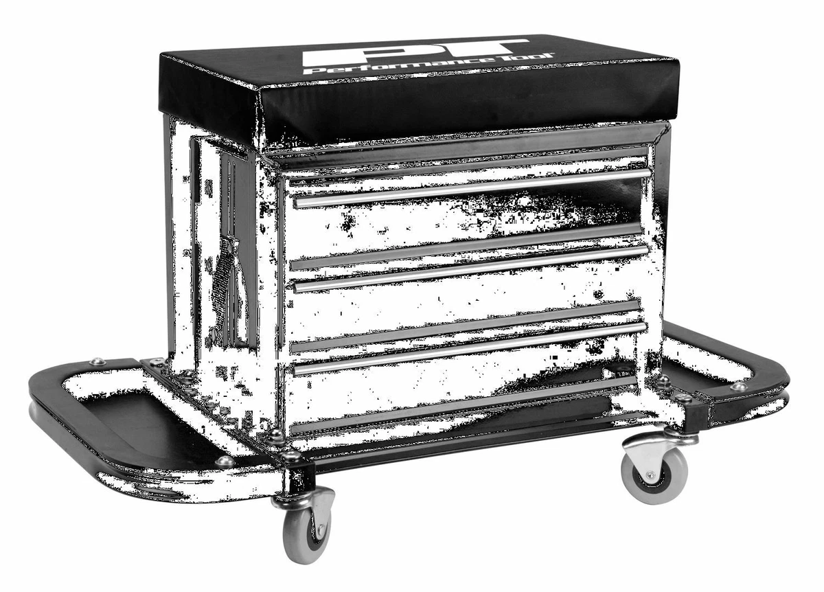 Performance tool creeper cheap seat tool box