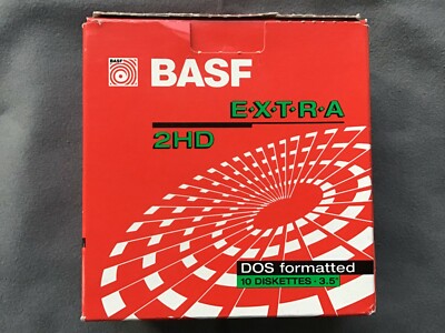 10x BASF 2HD und andere - Disketten - MS-DOS -10 Stück - unbenutzt