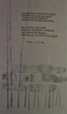 Marlene REIDEL (1923-2014) Illustrated Japan. Poem after LI-TAI-PE - UNIQUE