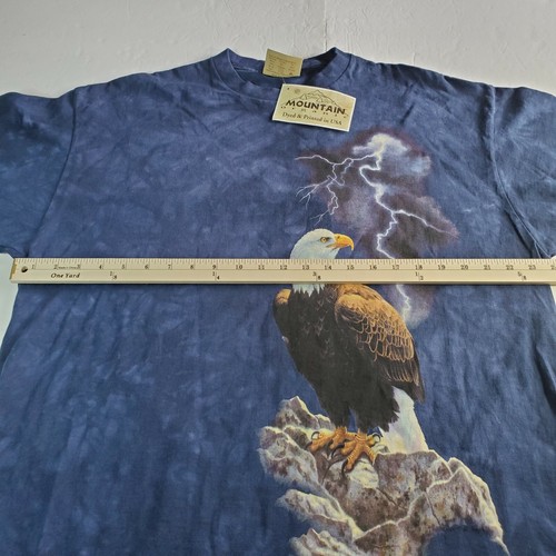 Vtg The Mountain American Bald Eagle Lightning T Shirt Men’s Sz XL DeadStock NWT - Picture 10 of 11
