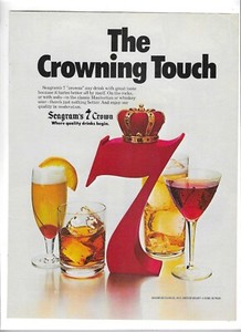 1979 Seagram's 7 Crown & Passport Scotch "Lucky Americans" Vintage Advertisement