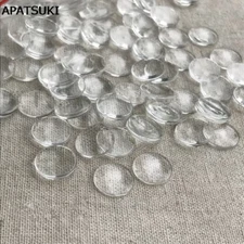 10pairs Glass Eye Chip for Blyth Doll Glass Eyechips Transparent Pupil 14mm DIY
