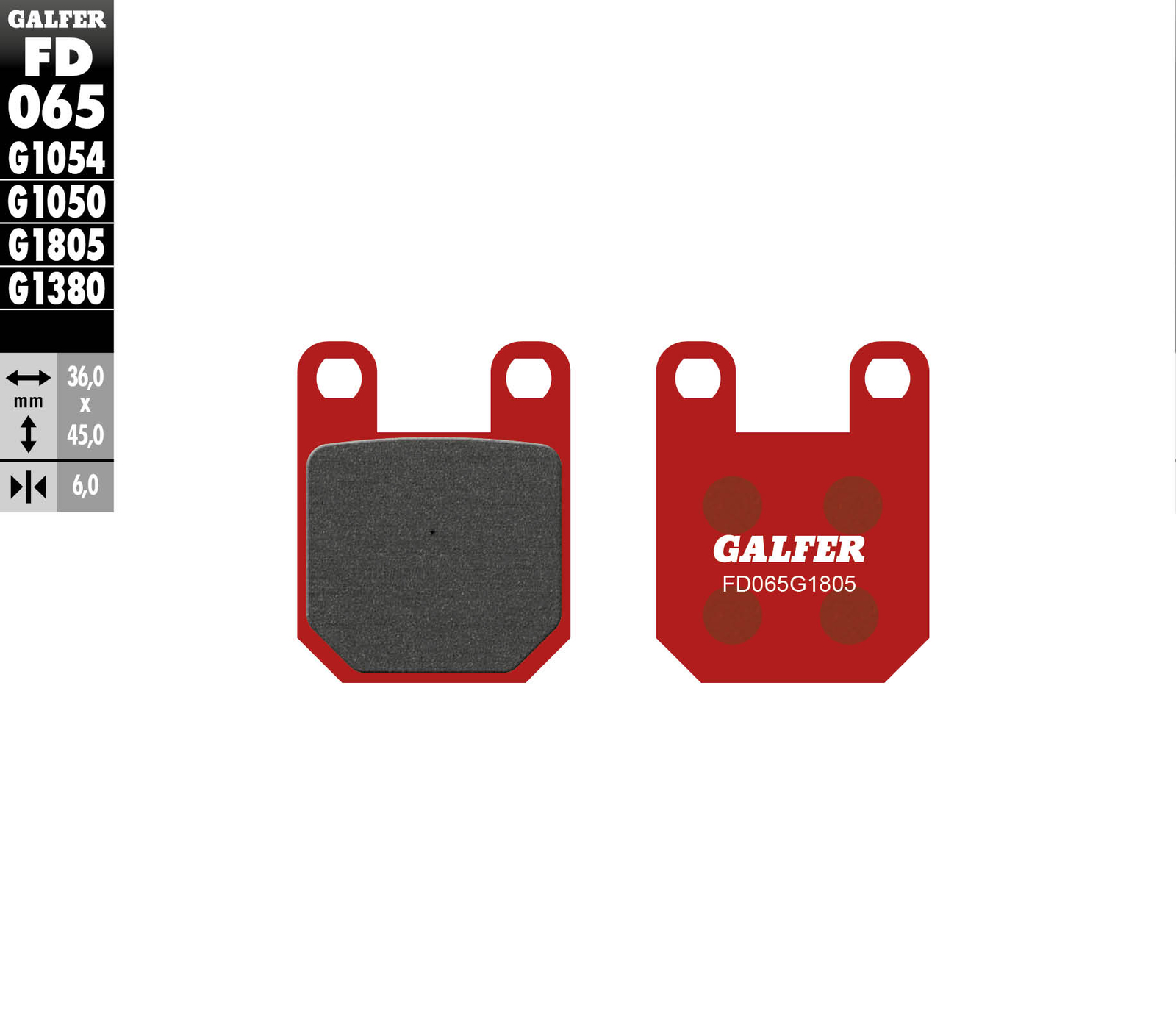 Plaquettes de frein trial KH115 disque moto de remplacement arrière avant
