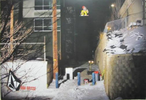 VOLCOM SNOWBOARD skateboard 2008 DAN BRISSE Promo Poster Flawless NEW OLD STOCK!