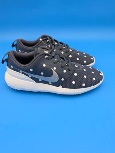 Nike Women's Golf Shoes Roche AA1851-401 Navy Blue White Polka Dot Size 7 - Picture 4 of 12